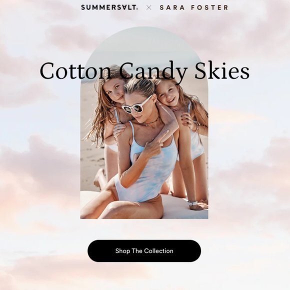 Summersalt Cotton Candy Skies X Sara Foster - The Perfect High Leg One Piece - Picture 2 of 10